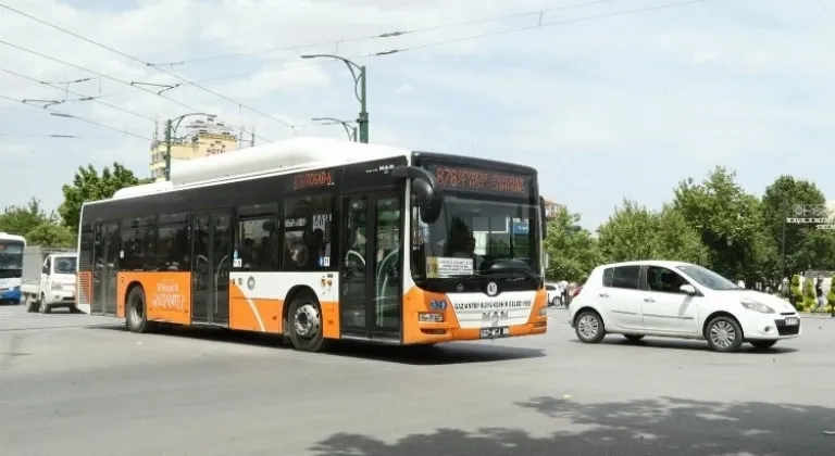Toplu ulaşım Gaziantep'te bayramda ücretsiz