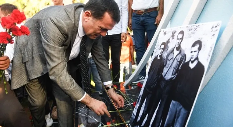 Üç Fidan Anıtı Yenişehir’de açıldı