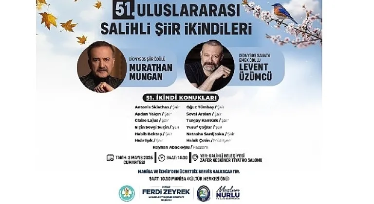 Uluslararası Salihli Şiir İkindileri Yeniden Hayat Buluyor