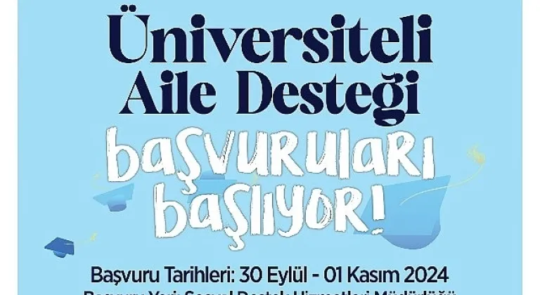 'Üniversiteli Aile Desteği' başvuruları başlıyor