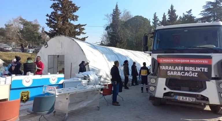 Yenişehir Belediyesi ve eczacı odalarından sahra eczanelerine destek