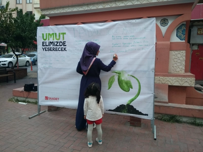 Saadet partisi Mersin Kadın Kolları Umutlarımızı yeniden yeşertiyoruz
