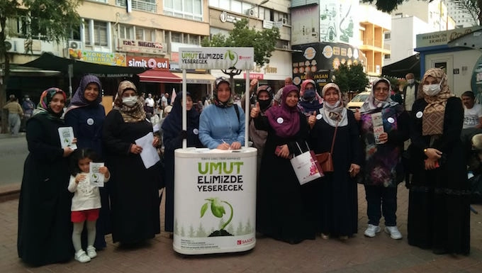 Saadet partisi Mersin Kadın Kolları Umutlarımızı yeniden yeşertiyoruz