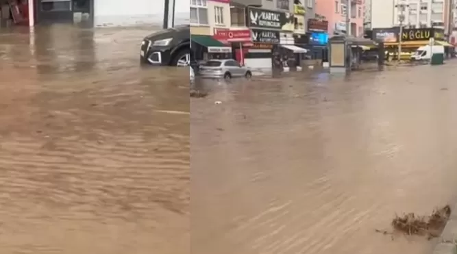 Mersin’de Caddeler Dereye Döndü: Görüntüler Mezitli’den
