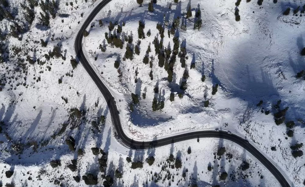 Anamur’da kartpostallık kış manzarası ortaya çıktı